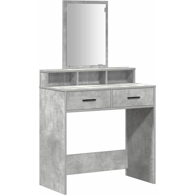 Vidaxl - Dressing Table Concrete Grey 79 X 41 X 140 Cm Engineered Wood