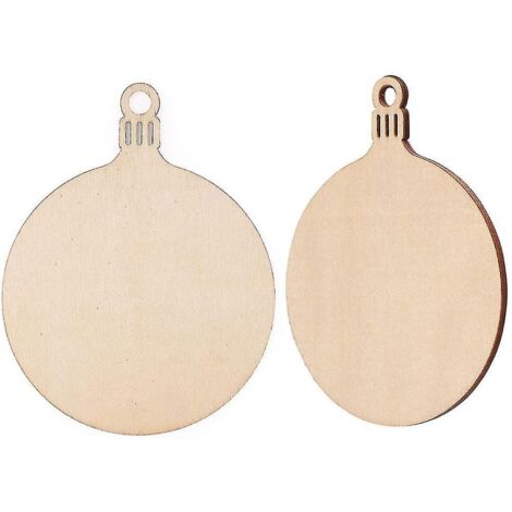 Artisanat décorations de Noël en bois (Jaune)