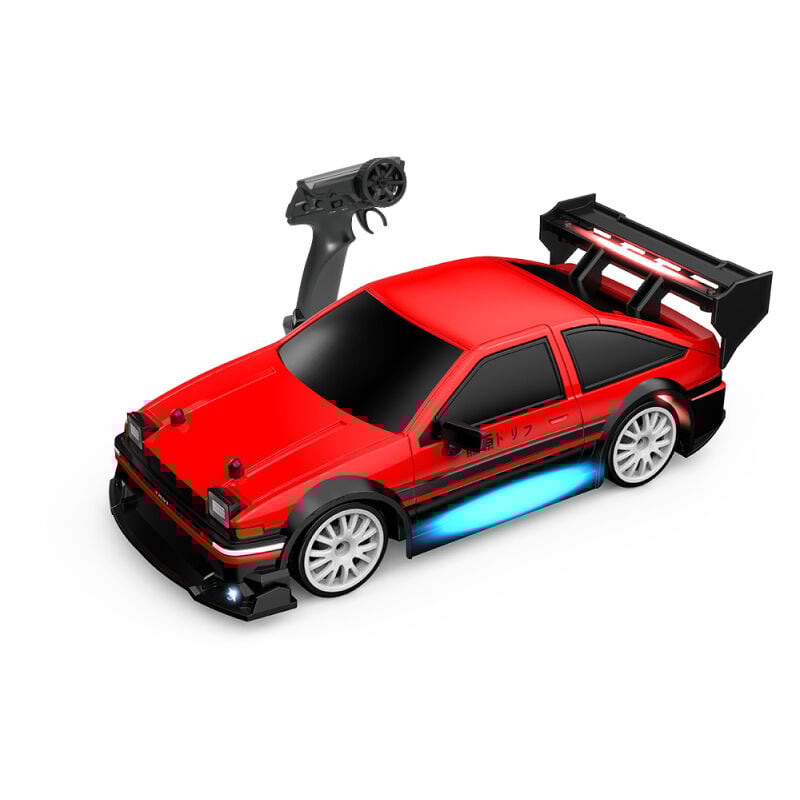 Benobby Kids - Voiture de drift télécommandée 2,4 GHz 1:24 30 km/h, véhicule 4x4 télécommandé à grande vitesse avec phares avant, feux de dessous,