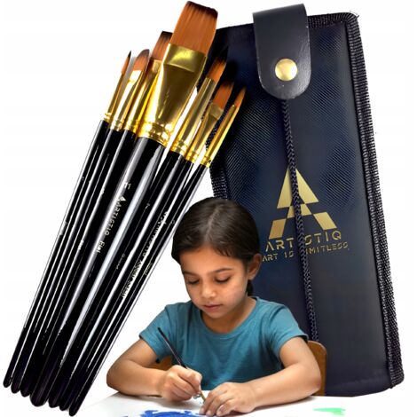 ARTISTIQ SET PROFESIONAL DE 7 PINCELES PARA PINTAR CON ESTUCHE
