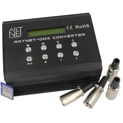 ArtNet DMX Converter Con SD Card 12V 4 Canali DMX-512