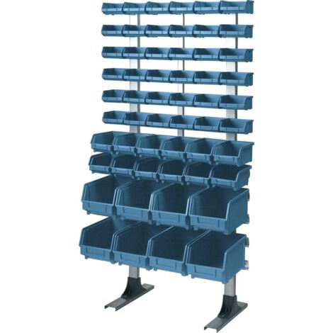 Artplast – Étagère sur pieds 56 boîtes à bec 600x300x1250mm – Pour ateliers et chantiers – 17714
