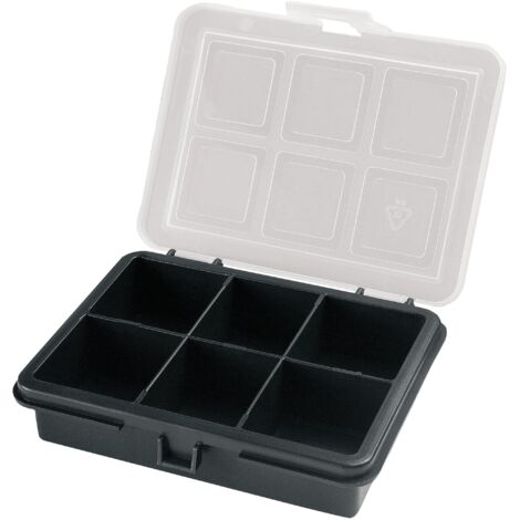 ArtPlast Organizador de plástico con 6 compartimentos L 120 x P 100 x H28 mm