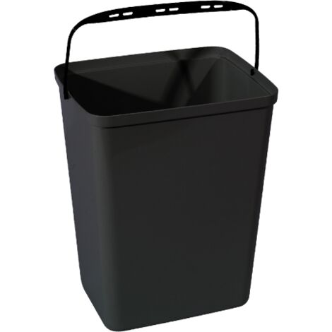 Artplast – Seau pour module poubelle 20 litres noir – Accessoire compatible collecte sélective – Installation facile – Pour bureaux et espaces publics