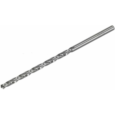 ARTPOL Broca espiral metálica 7 FI 7 x 370 mm largo blanco HSS-G acero rápido revestido DIN-1869-III