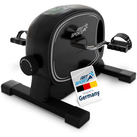 ArtSport Pedaltrainer Sportivo - Vélo d'appartement silencieux, appareil de fitness, pour seniors, bras, jambes, mini vélo pour la maison