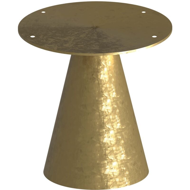 Frankystar - Artù - Base en cône pour table à manger ronde, en métal couleur laiton