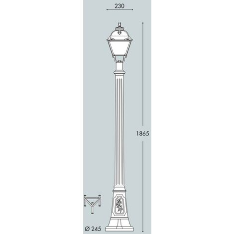 ARTU /CEFA NERO PALO 186CM 8,5W CCT 3000-6500