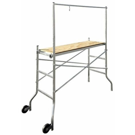 Artub – Échafaudage aluminium 2.90m – Montage rapide sans outils – Hauteur de travail 2.90m – Plateforme sécurisée avec garde-corps