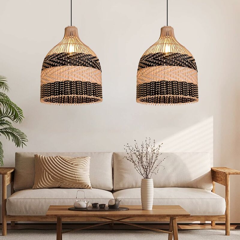 Arturesthome - Pendre luminaire pendentif noir tambour de roteur noir 1 lustre suspendu léger pour le salon D30 cm x H40 cm