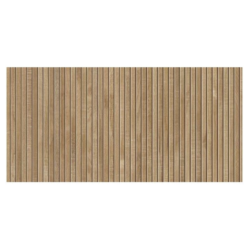 Carrelage sol / mur effet bois bambou relief 60x120 cm artwood ribbon natural (vendu par boite de 1.44m2)