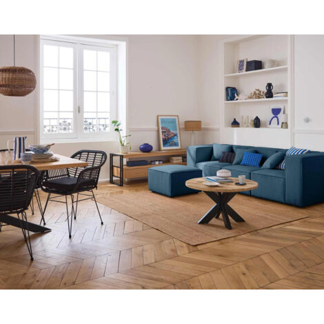 Arty - 3-sitzer modulares sofa - cord - blau