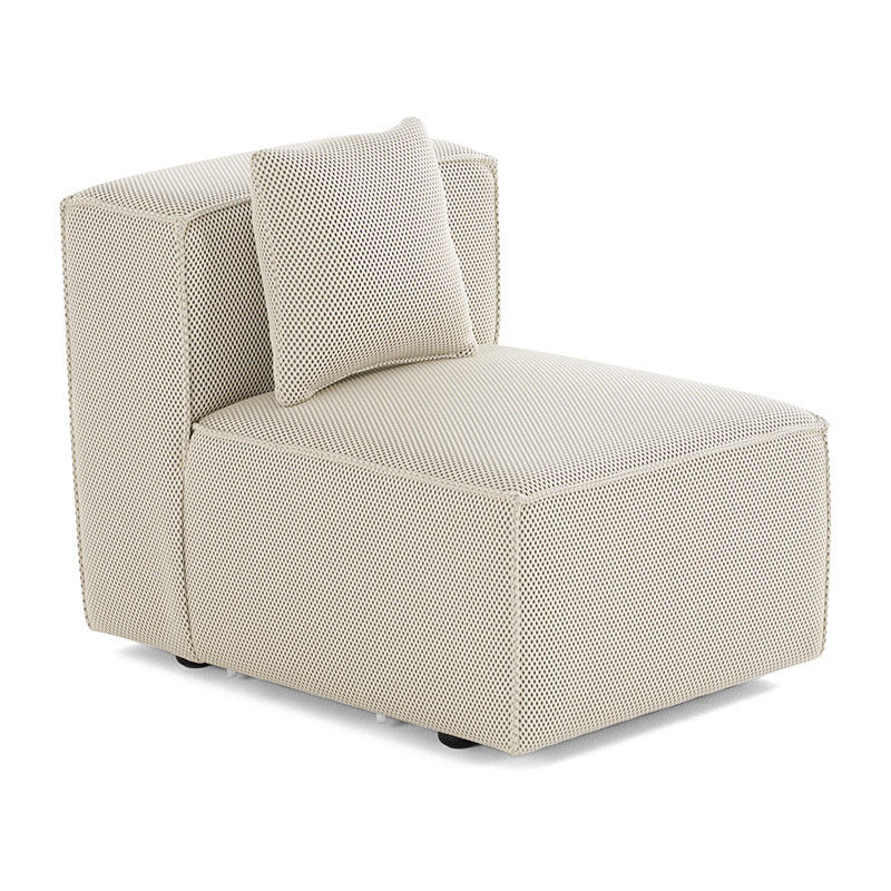Arty - module d'assise sans accoudoirs - en tissu mailles 3d - beige