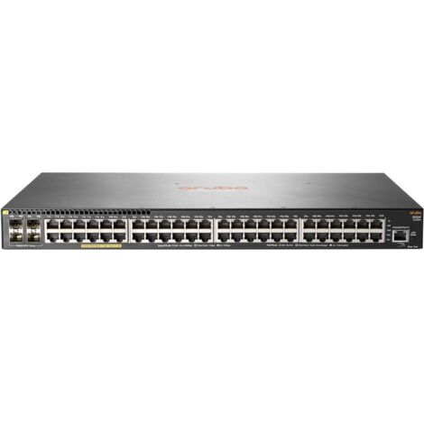 Aruba 2930F 48G PoE+ 4SFP+ Géré L3 Gigabit Ethernet (10/100/1000) Connexion Ethernet, supportant l'alimentation via ce port (PoE) 1U Gris