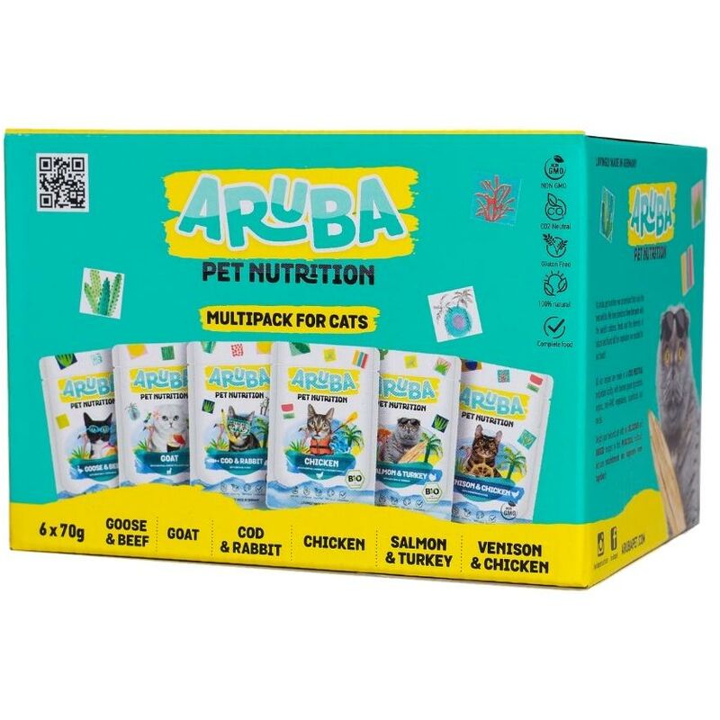 

Aruba Multipack para Gatos 6 x 70 g Comida húmeda