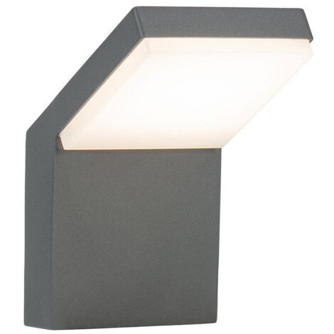 Arum Lighting – Applique murale LED extérieure 12W – IP65 – 1320 lumens – Température de couleur 4000K – Gris anthracite – Fonte d'aluminium