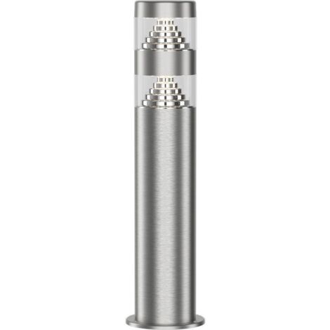 Arum Lighting – Borne de jardin LED 9W 40 cm en inox – Indice de protection IP44 – Luminosité 1000 lumens – Éclairage extérieur esthétique et durable