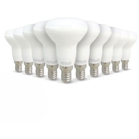 Arum Lighting – Lot de 10 ampoules LED E14 R50 5W 400 Lm – Température de couleur 4000K – Angle 120° – Non dimmable – Classe énergétique G