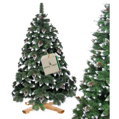 Árvore de Natal Artificial 180 Cm Pinheiro Diamante com Neve SPRINGOS