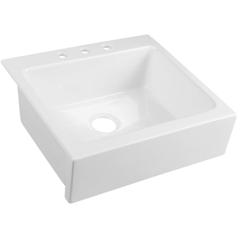 Sapho - arya évier céramique 66x62cm, blanc