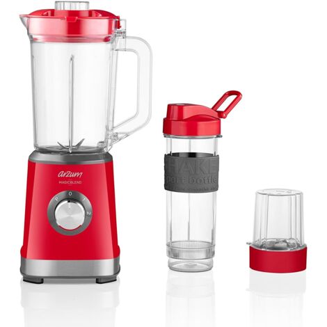 Arzum AR1159 Shake'N Take Personal Blender, Edelstahl 1200 ml Flasche 500W Blau