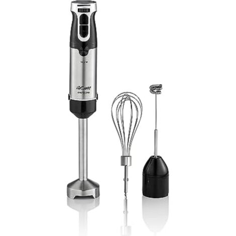 Arzum AR1160 Chefblend 1000-Watt  Stabmixer-Set mit drei Aufsätzen Silber-Schwarz