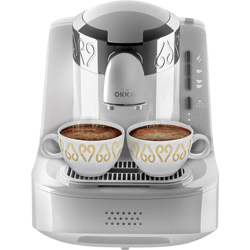Arzum - Okka Machine à expresso moka blanc, argent S333061