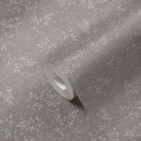 A.S. Creation  Attractive 2  390283  Vliestapete  Blumenoptik  10.05 x 0.53 m  Grau  Wohnzimmer  Schlafzimmer  Flur  Küche  Esszimmer  Badezimmer  Bad  Arbeitszimmer  Büro  Diele