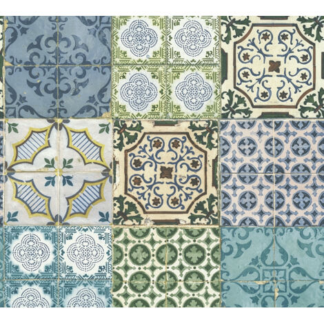 A.S. Creation Authentic Walls 2  364851  Vliestapete Vintage  0.53 m x 10.05 m  Blau