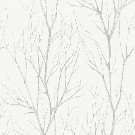A.S. Creation Blooming  372602  Vliestapete Naturoptik  0.53 m x 10.05 m  Grau