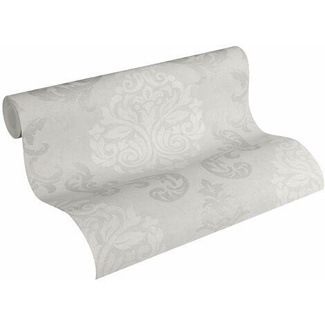 A.S. Création, carta da parati in tessuto non tessuto, neo barocca, alla moda, classica 10,05 m x 0,53 m, Beige, 953721