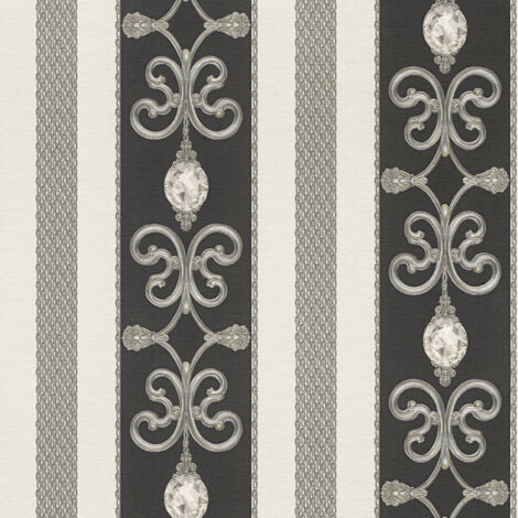 A.S. Creation Concerto 3  891334  Papiertapete Streifenoptik  0.53 m x 10.05 m  Grau
