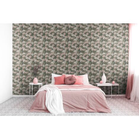 A.S. Création Drawn Into Nat 394262 Vliestapete Blumen / Floral 10.05 x 0.53 m Grün Wohnzimmer Schlafzimmer Büro