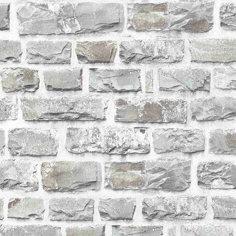 A.S. Creation Elements  361403  Vliestapete Steinoptik  0.53 m x 10.05 m  Grau