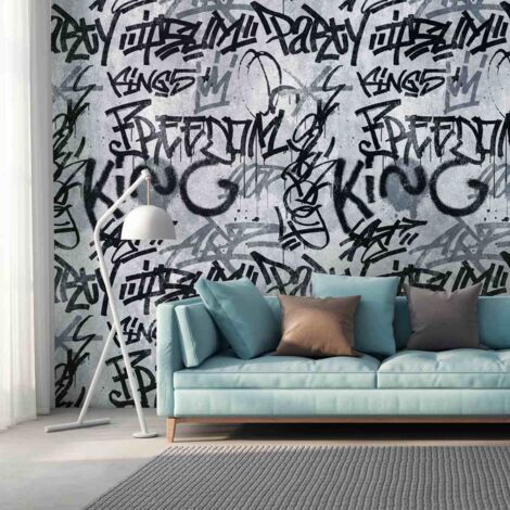 A.S. Creation Fototapete Livingwalls The Wall 382511 Ein Motiv pro Rolle 1.59 x 2.80 m Betonoptik Grau