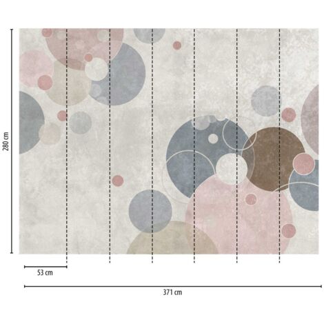 A.S. Creation Fototapete Livingwalls The Wall 383071 Ein Motiv pro Rolle 3.71 x 2.80 m Geometrisch Grau