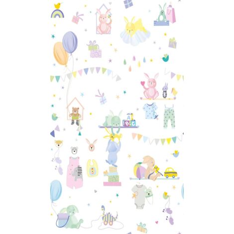 A.S. Creation Fototapete Livingwalls The Wall II 391881 Ein Motiv pro Rolle 2.80 x 1.59 m Kinderzimmer Bunt