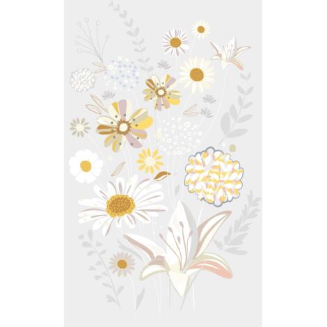 A.S. Creation Fototapete Livingwalls The Wall II 392101 Ein Motiv pro Rolle 2.80 x 1.59 m Blumenoptik Grau
