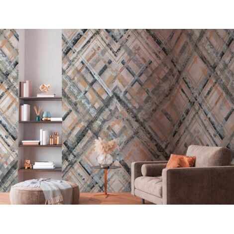 A.S. Creation Fototapete Livingwalls The Wall II 392281 Ein Motiv pro Rolle 2.80 x 2.65 m Abstrakt Grau