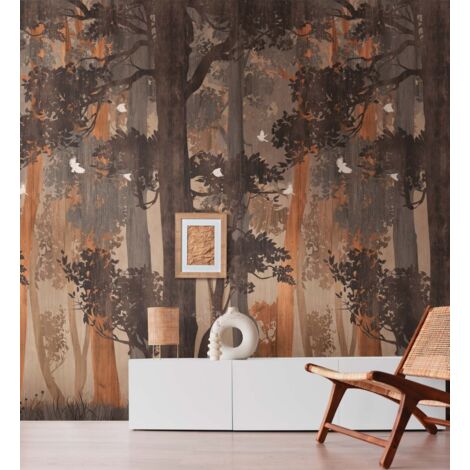 A.S. Creation Fototapete Livingwalls The Wall II 392371 Ein Motiv pro Rolle 2.80 x 1.59 m Botanisch Braun