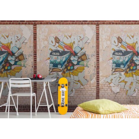 A.S. Creation Fototapete Livingwalls The Wall II 392401 Ein Motiv pro Rolle 2.80 x 1.59 m Steinoptik Braun