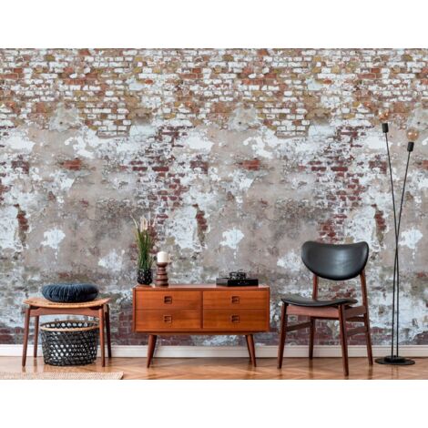 A.S. Creation Fototapete Livingwalls The Wall II 392501 Ein Motiv pro Rolle 2.80 x 1.59 m Steinoptik Beige