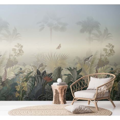 A.S. Creation Fototapete Livingwalls The Wall II 392701 Ein Motiv pro Rolle 2.80 x 2.65 m Dschungel Bunt