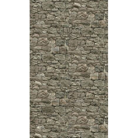 A.S. Creation Fototapete Livingwalls The Wall II 393171 Ein Motiv pro Rolle 2.80 x 1.59 m Steinoptik Grau