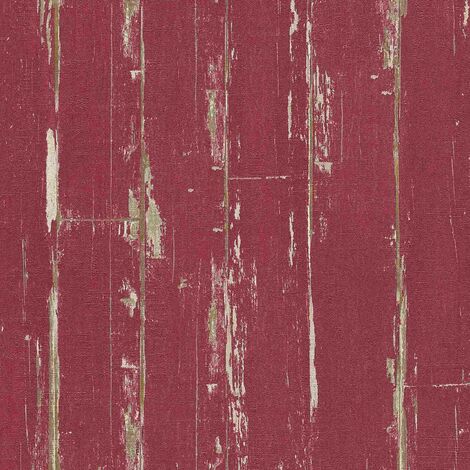 A.S. Creation Il Decoro 368561 Vliestapete Holzoptik 0.53 m x 10.05 m Rot - Rot