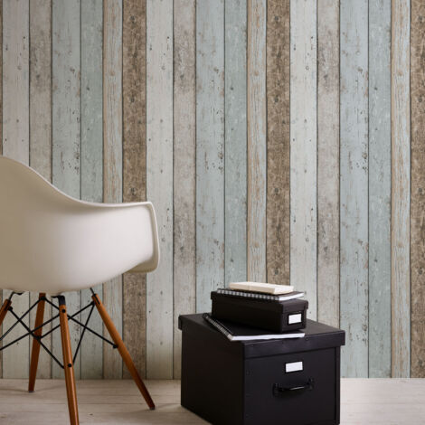 A.S. Creation Il Decoro  899927  Papiertapete Holzoptik  0.53 m x 10.05 m  Grau