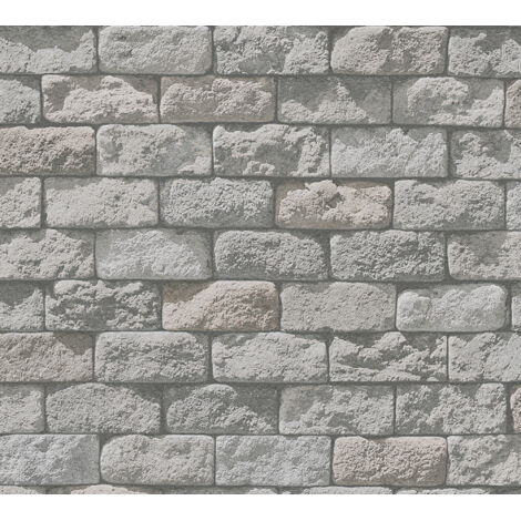 A.S. Creation Il Decoro  958341  Papiertapete Steinoptik  0.53 m x 10.05 m  Grau
