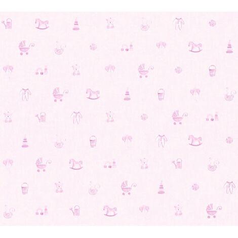 A.S. Creation Little Stars  358541  Vliestapete 3D Optik  0.53 m x 10.05 m  Rosa