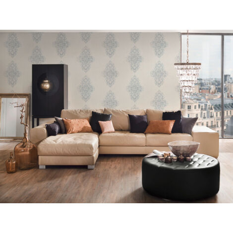 A.S. Creation Luxury Wallpaper  319451  Vliestapete Barock  0.53 m x 10.05 m  Weiß