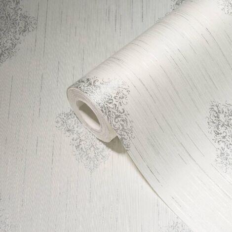 A.S. Creation Luxury Wallpaper  319461  Vliestapete Barock  0.53 m x 10.05 m  Weiß